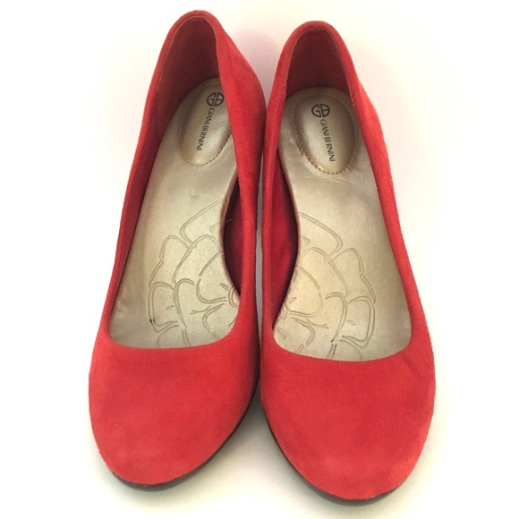 Red Gianni Bernini Heels Size 6 - Picture 3 of 6